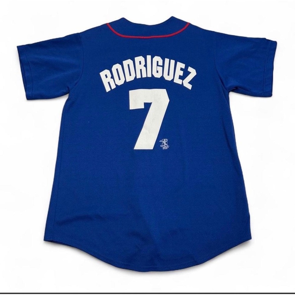 Vintage Texas Rangers Alex Rodriguez #7 Jersey Blue Off The Bench Mens Medium - Picture 2 of 10